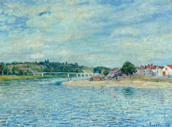 Alfred Sisley La Seine a Saint Mammes oil painting image